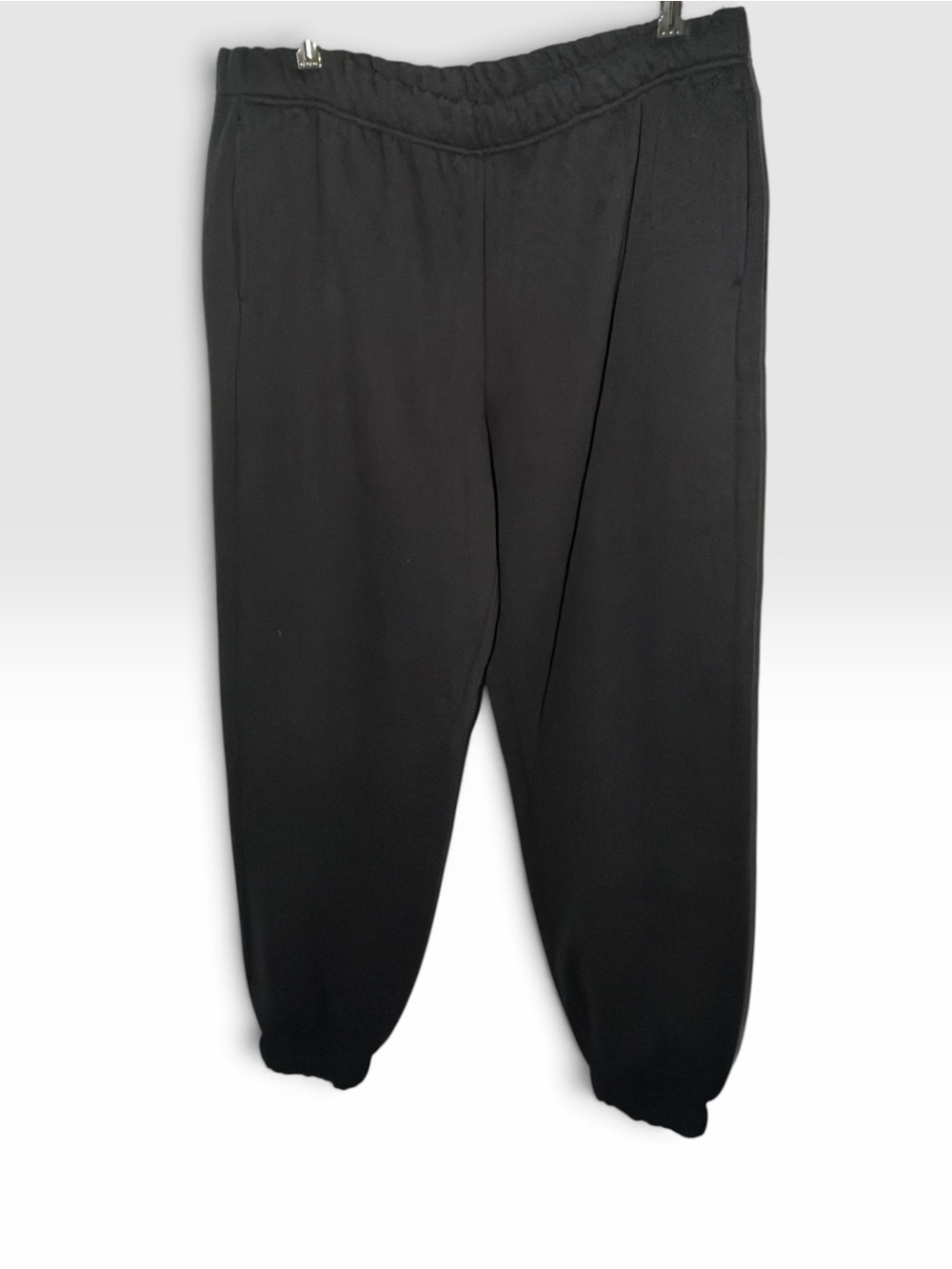 Womens Black Elastic Waist Jogger. Heavy Duty. Sz XL